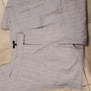 RW&CO.women's Light Gray Pinstripe Dress Pants